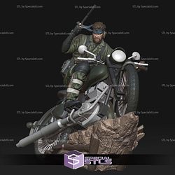 Naked Snake on Motor 3D Printer Files