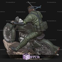 Naked Snake on Motor 3D Printer Files