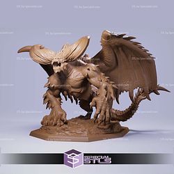 Nergigante Demon Monster Hunter 3D Printer Files