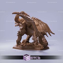 Nergigante Demon Monster Hunter 3D Printer Files