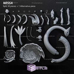 Nessa and Nessa Kick Pose 3D Printer Files