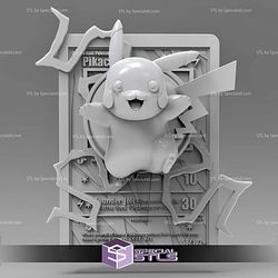 Pokemon 3D Card Collection Pikachu V2 STL