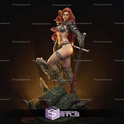 Red Sonja Defeat Demon 3D Printer Files