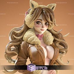 Shiny Eva Eevee Pokemon Girl 3D Printer Files