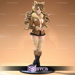 Shiny Eva Eevee Pokemon Girl 3D Printer Files