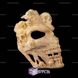 Super Basic STL Face the Grave Halloween Mask