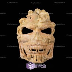 Super Basic STL Face the Grave Halloween Mask