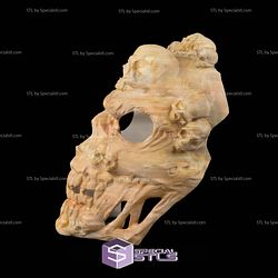 Super Basic STL Face the Grave Halloween Mask