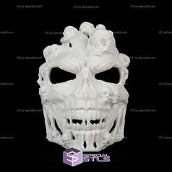 Super Basic STL Face the Grave Halloween Mask