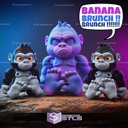 Super Basic STL Flexy Baby Gorilla