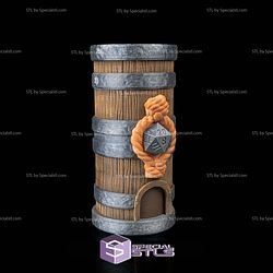 Super Basic STL Keg of Fate Dice Tower Box