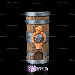 Super Basic STL Keg of Fate Dice Tower Box