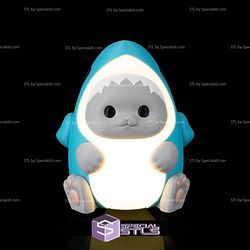 Super Basic STL Sharkitty Table Lamp