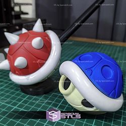 Super Basic STL Spiny Shell Mario Bross Pen Holder