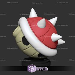 Super Basic STL Spiny Shell Mario Bross Pen Holder