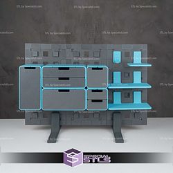 Super Basic STL Stand Up Standing Organizer