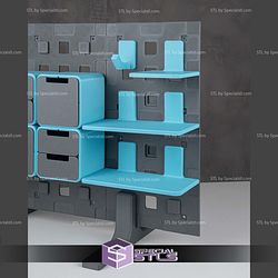 Super Basic STL Stand Up Standing Organizer