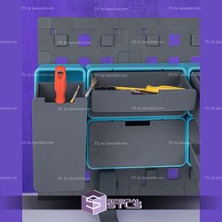 Super Basic STL Stand Up Standing Organizer