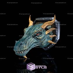 Super Basic STL Western Dragon Trophy