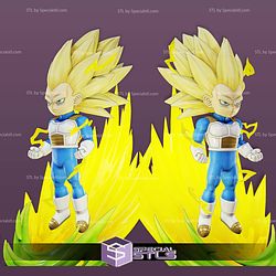 Vegeta Super Saiyan 3 Daima Chibi 3D Printer Files