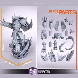 Wargreymon Digimon V3 3D Printer Files
