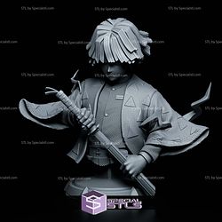 Zenitsu Close Eye Bust 3D Printer Files