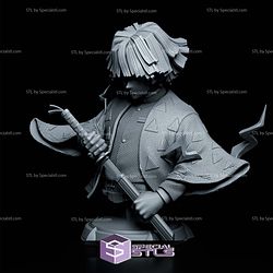 Zenitsu Close Eye Bust 3D Printer Files