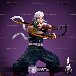 Tengen Uzui Prepare Pose Ready to 3D Print Demon Slayer