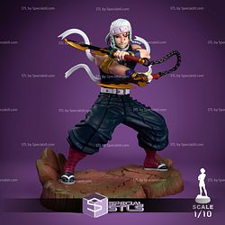 Tengen Uzui Prepare Pose Ready to 3D Print Demon Slayer