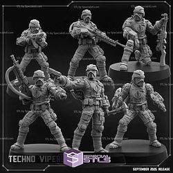 September 2025 Cyberpunk PapSikels Miniatures