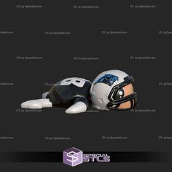 Basic STL Collection Football Turtle Carolina Panthers