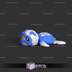 Basic STL Collection Football Turtle Detroit Lions