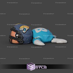 Basic STL Collection Football Turtle Jacksonville Jaguars