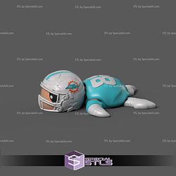 Basic STL Collection Football Turtle Miami Dolphins