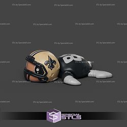 Basic STL Collection Football Turtle New Orleans Saints