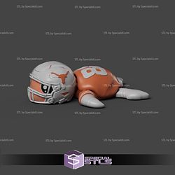 Basic STL Collection Football Turtle Texas Longhorns