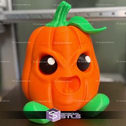 Basic STL Collection Grumpy Pumpkin Container