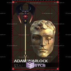 Cosplay STL Files Adam Warlock Staff and Mask