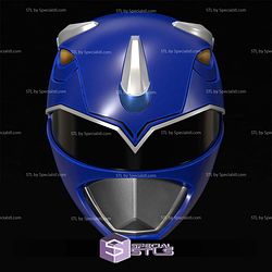 Cosplay STL Files Blue MMPR Ranger Helmet