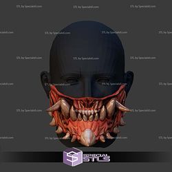 Cosplay STL Files Bone Demon Mempo Mask