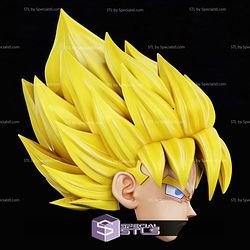Cosplay STL Files Goku SSJ Helmet