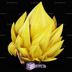 Cosplay STL Files Goku SSJ Helmet
