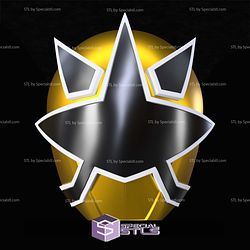 Cosplay STL Files Gold Samurai Ranger Helmet