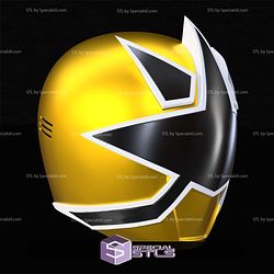 Cosplay STL Files Gold Samurai Ranger Helmet