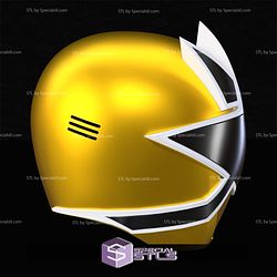 Cosplay STL Files Gold Samurai Ranger Helmet