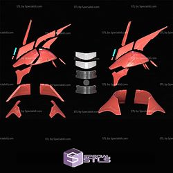 Cosplay STL Files Gundam MSN-04 Sazabi Helmet