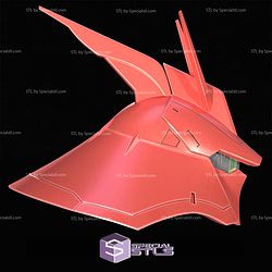 Cosplay STL Files Gundam MSN-04 Sazabi Helmet