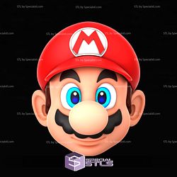 Cosplay STL Files Italian Red Plumber Super Mario Mask