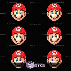 Cosplay STL Files Italian Red Plumber Super Mario Mask