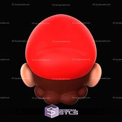 Cosplay STL Files Italian Red Plumber Super Mario Mask